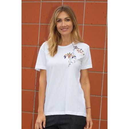 top dos croisé ouverture dos pressions - coloris blanc