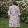 Robe médicalisée femme senior ouverte dos - claire dos