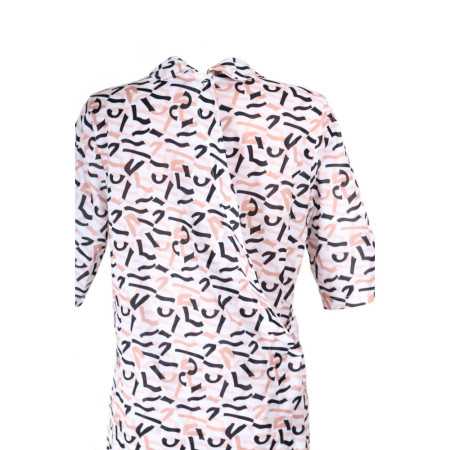 Robe médicalisée femme senior ouverte dos - claire zoom dos