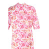 Robe médicalisée femme coloris rose - portée face dos zoom