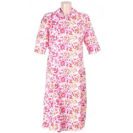Robe médicalisée femme coloris rose - face