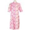 Robe médicalisée femme coloris rose - face