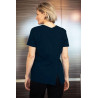 Tee-shirt médicalisé ouverture dos pressions coloris marine dos