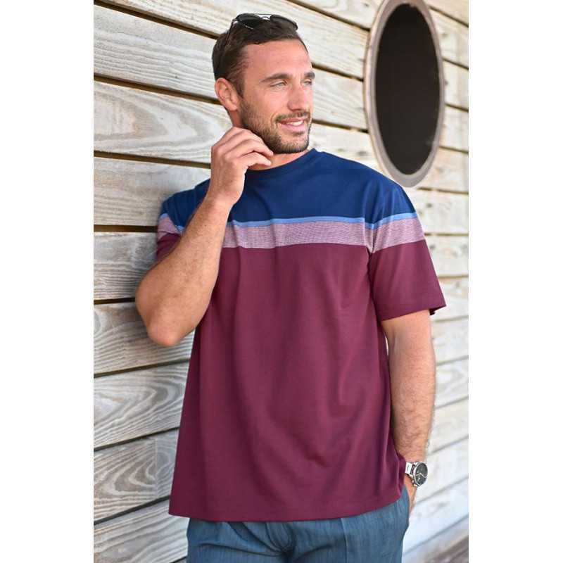t-shirt moderne homme médicalisé ouverture dos pressions