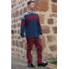 T-shirt manches longues médicalisé homme senior pressions dos dépendant tenue