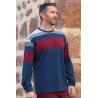 T-shirt manches longues médicalisé homme senior pressions dos dépendant