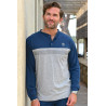 Pyjama homme senior 100% coton bleu