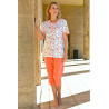Pyjama court de face (femme)