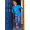 Pyjama bleu pyjo fleur