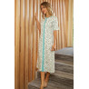 Chemise de nuit ouverte devant pour femme