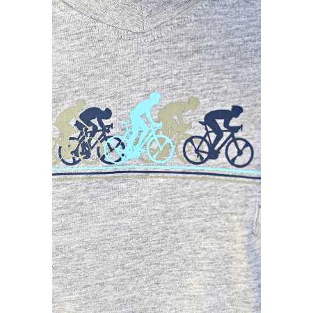pyjama senior court gris motif velo zoom
