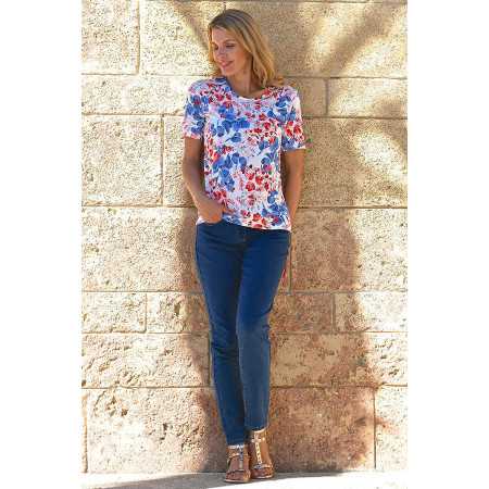 Pantalon taille élastique pour femme senior - collection été - coton