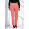 Pantalon fluide droit ceinture élastiquée femme senior coloris saumon dos