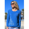 Pull pour femme senior - Fentes sur les côtés