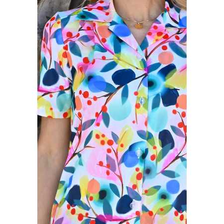 chemisier fluide motif 1 - fleuri femme senior zoom