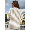 top col V marinière coloris beige femme senior dos