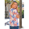 top fluide fleuri femme senior