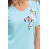 top bleu mc femme broderie zoom