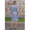 Robe bras forts femme senior coloris bleu été dos