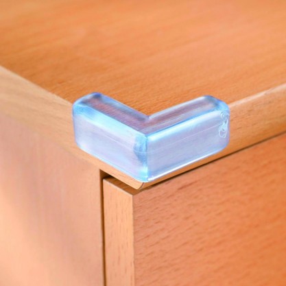 Protège coins de table transparents