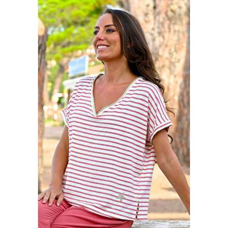 Top pour femme âgée - fluide et confortable - léger pour l'été