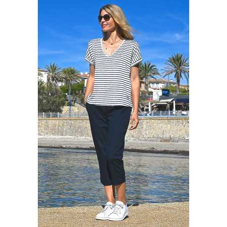 Top pour femme âgée - fluide et confortable - léger pour l'été