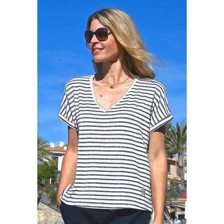 Top pour femme âgée - fluide et confortable - léger pour l'été