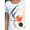 Tee-shirt fleuri femme tailles 38 à 60 - manches courtes - senior