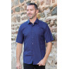 chemise facile à enfiler homme senior coloris marine