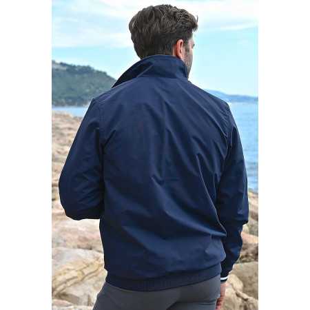 blouson fermeture zip homme senior vue de dos