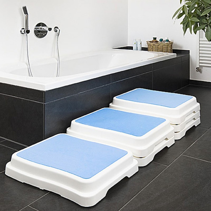 Choisir un marche pied en plastique de salle de bain - Lot de 3