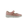 Chaussure femme senior coloris rose avec velcro large