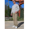 Pull gris homme coton tenue