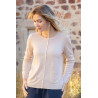 cardigan uni facile à enfiler femme senior coloris beige