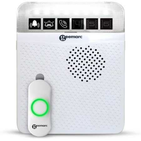 Sonette alarme amplificateur son pendentif ou porte senior