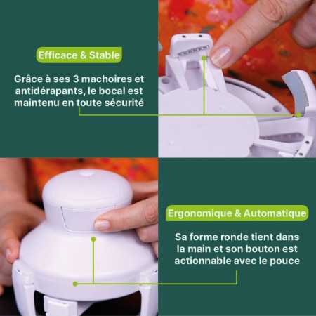 Ouvre bocal automatique senior arthrite mode d'emploi