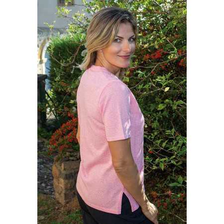 Giler rose femme facile à enfiler senior vue profil