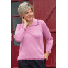 polo facile à enfiler femme âgée coloris rose