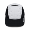 Casquette rafraichissante pour senior canicule chaleur évaporation d'eau dry gris et noir face