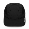 casquette rafraichissante noire été canicule senior vue de profil face