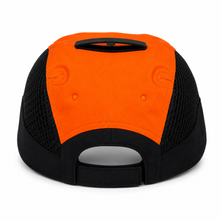 casquette rafraichissante orange haute visibilité travail dehors extérieur canicule dos
