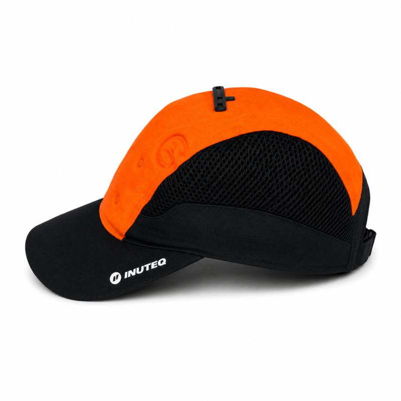casquette rafraichissante orange haute visibilité travail dehors extérieur canicule