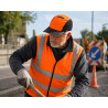 casquette rafraichissante orange haute visibilité travail dehors extérieur canicule portée tete