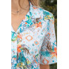 Robe detail tissu encolure