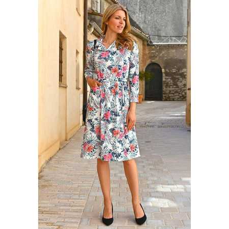 robe ouverte devant boutons femme senior automne