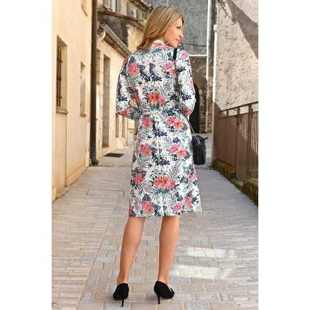 Robe ouverte devant femme senior grande taille | Facilavi