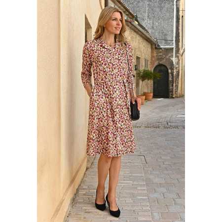 robe ouverte devant par boutons femme senior