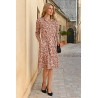 robe ouverte devant par boutons femme senior
