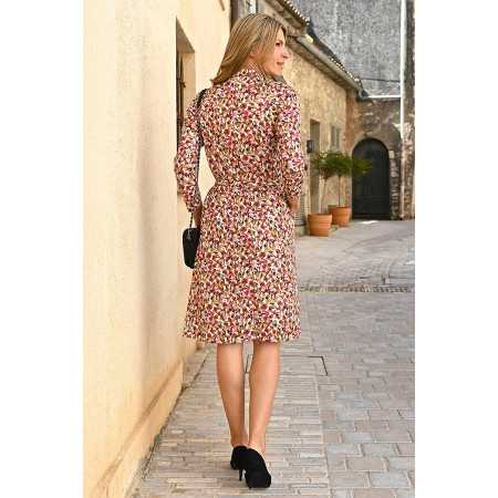 robe ouverte devant intégral par boutons femme senior