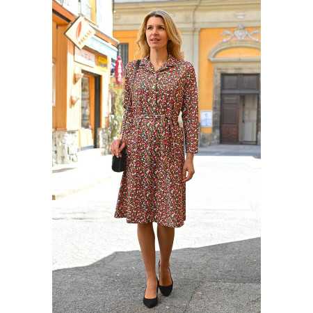 robe 3 boutons avant femme senior facile à enfiler